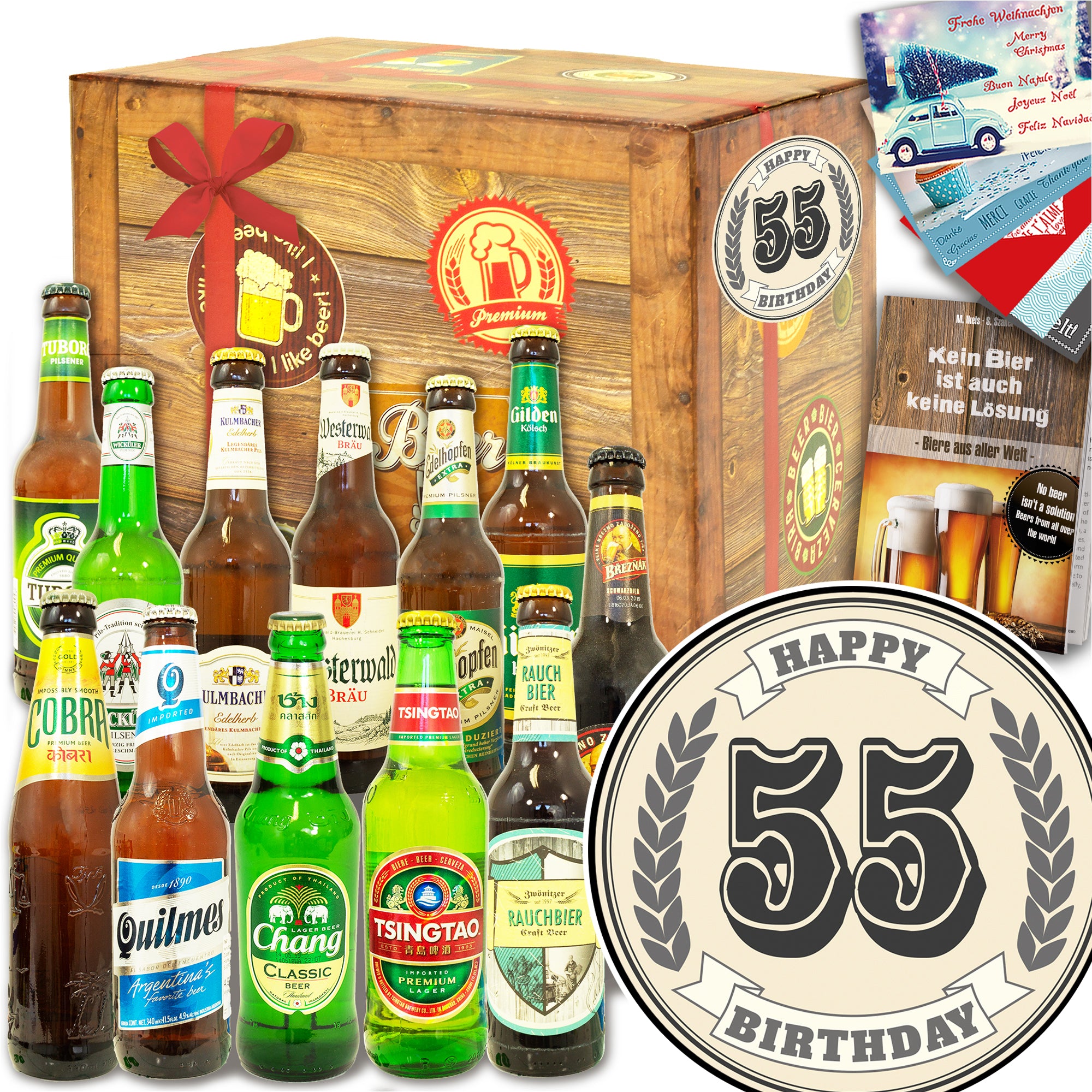 Geburtstag 55 12 Flaschen Bier International Und De Bier Geschenk Monatsgeschenke De