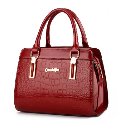 Crocodile PU Leather Zipper Lady One 