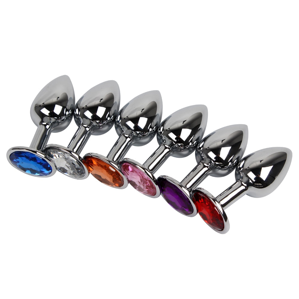 Jeweled Stainless Steel Plug 6 Colors – Pluglust