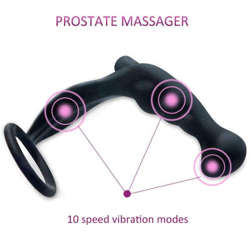 5 Inch 10 Speed Vibration Mode Prostate Massager Pluglust