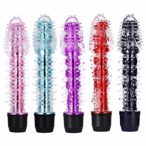 VIBRATOR EROTIC TOYS FOR WOMEN SILICONE DILDO BARBED SPIKED