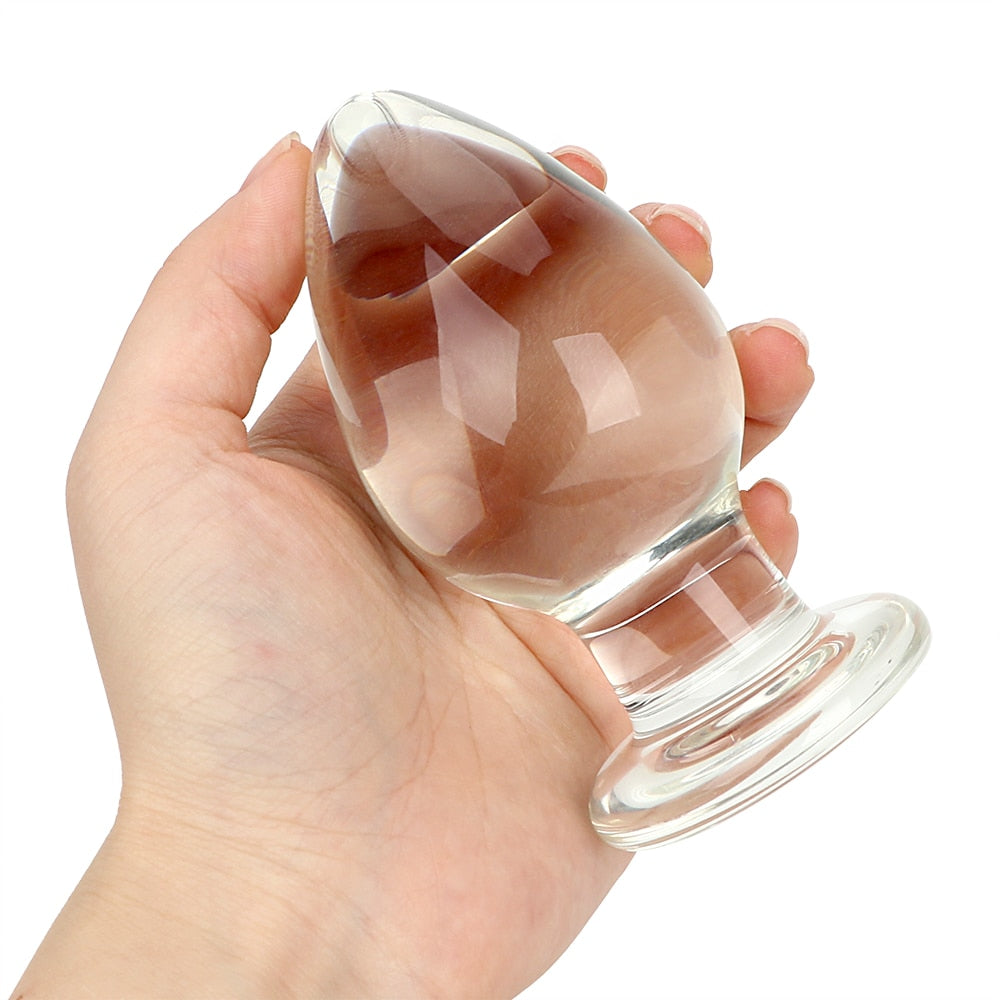 Large Glass Butt Plug 2 Sizes Pluglust 