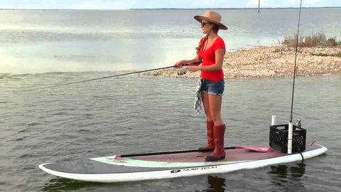 paddle board fishing