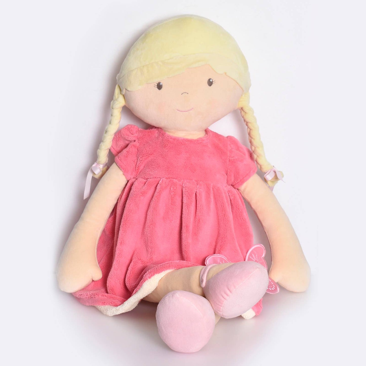 Ria Display Blonde Hair with Pink & White Dress Gifts Tikiri Toys LLC   