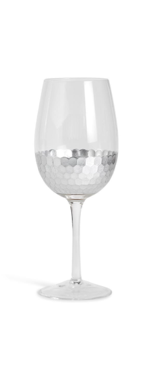 Faceted Silver & Glass Stemless Wine Glasses, Set of 4 — ZENGENIUS, INC.