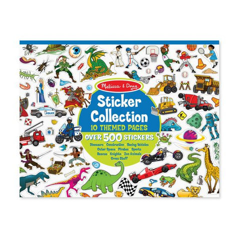Sticker Collection - Dinosaurs, Vehicles, Space and More (Blue) Gifts Melissa & Doug   