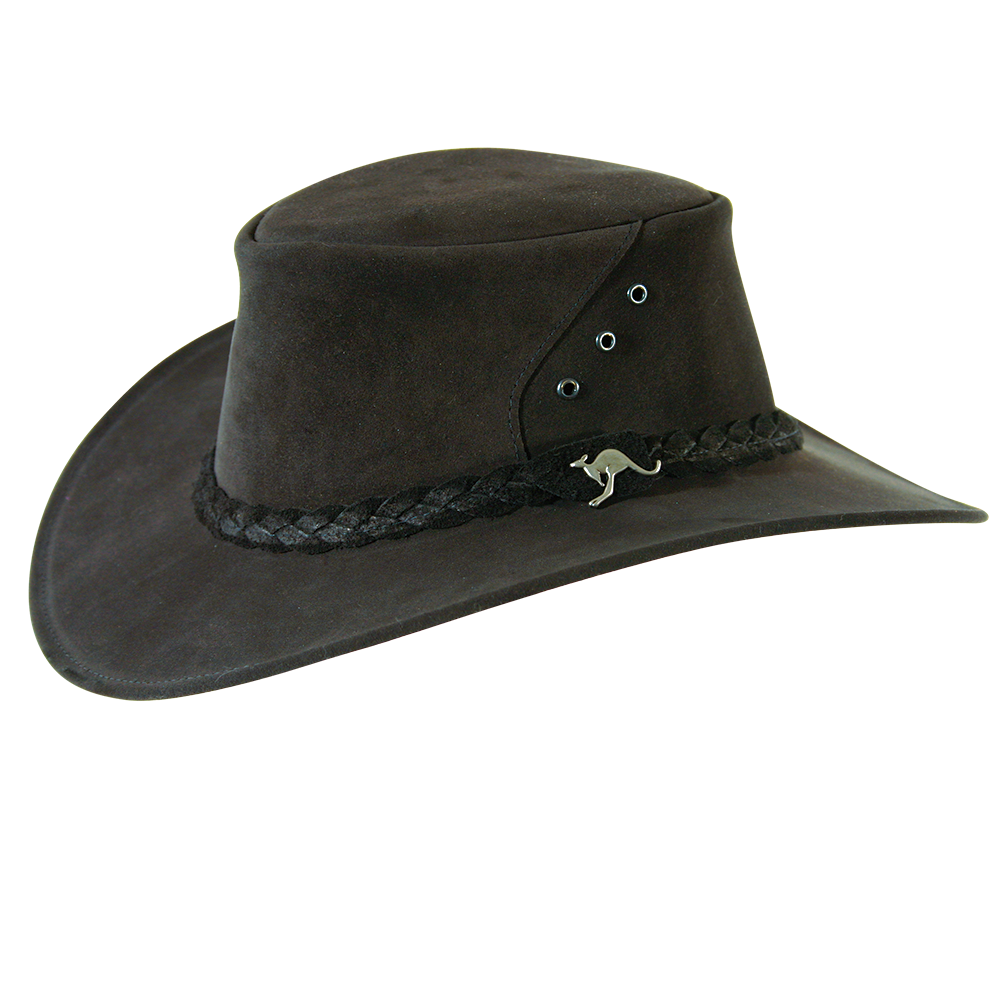 Kakadu ALICE HAT in Black Suede Leather - Kakadu Traders ...