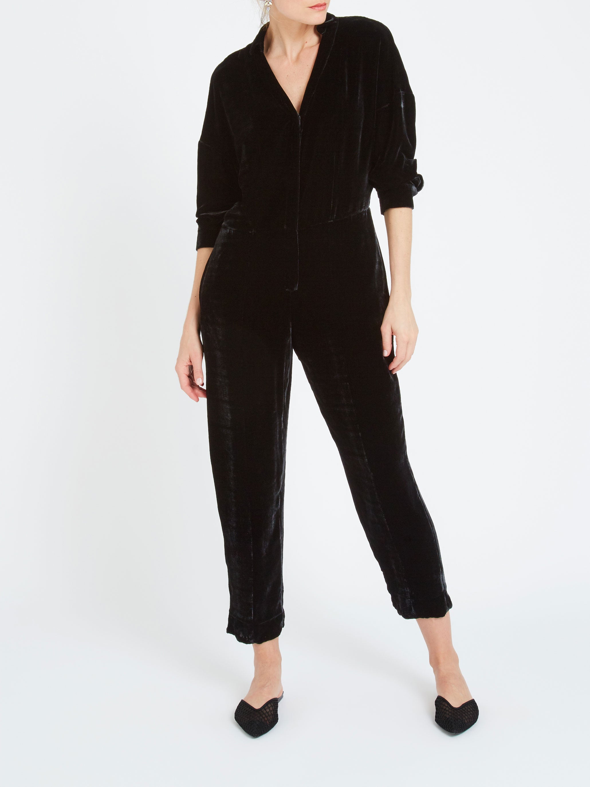 Lucy velvet jumpsuit (S)