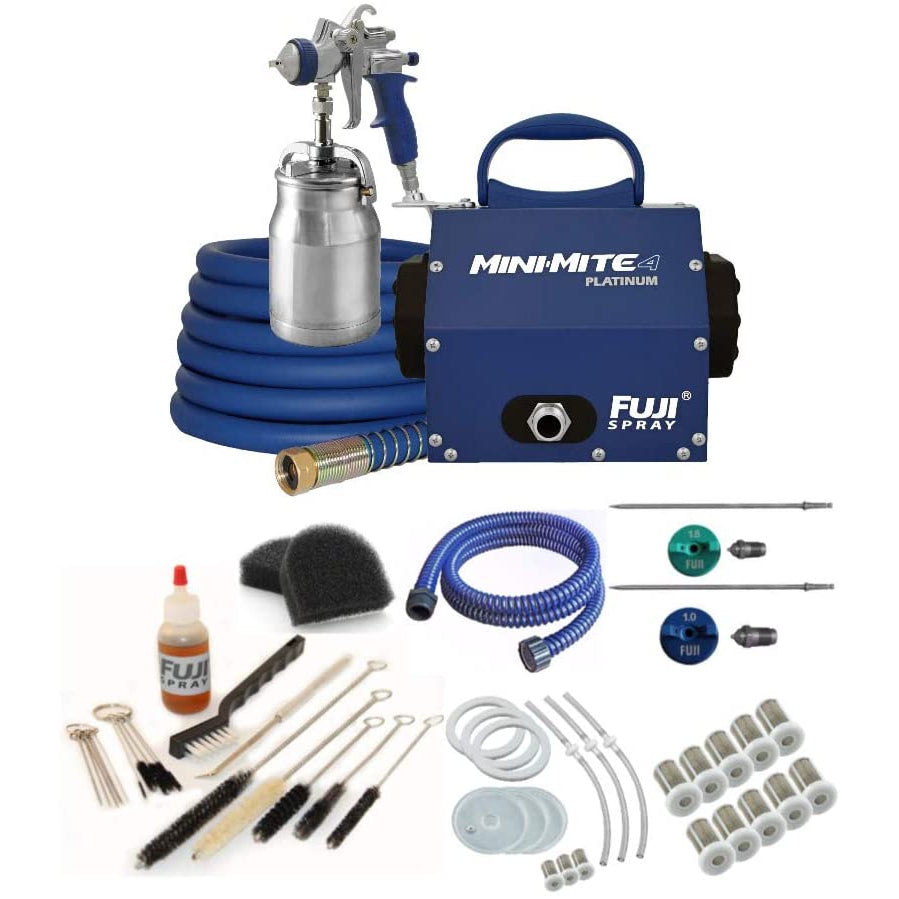 Fuji Mini Mite 3 + GXPC HVLP Spray Gun Features and Benefits of Turbine  System and Paint Sprayer 