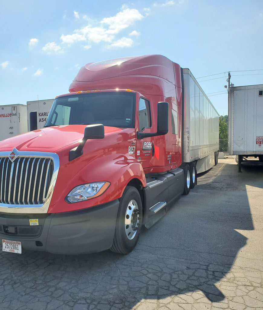 semi truck with usdot truck lettering decal stickers