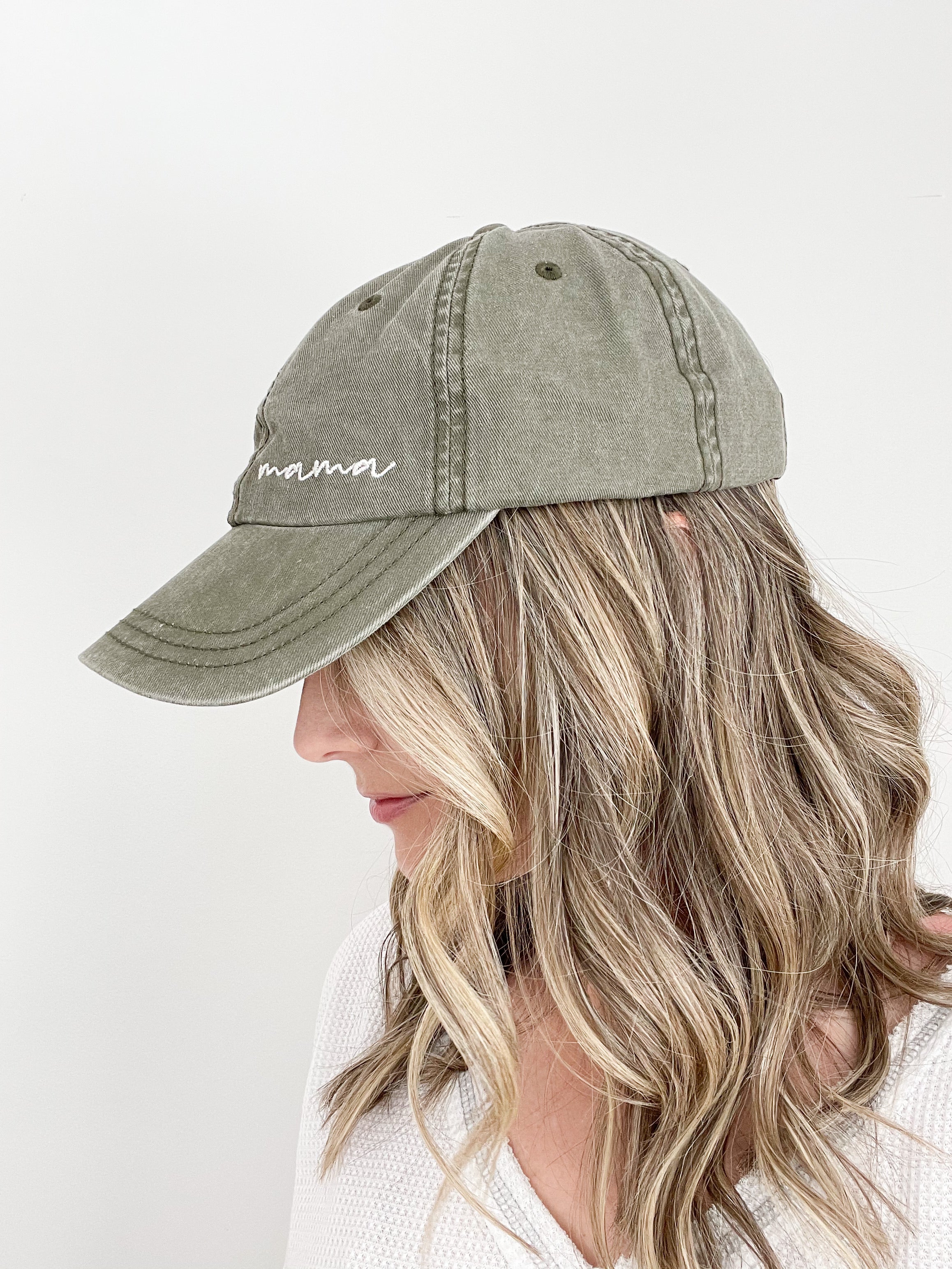 mama embroidered hat