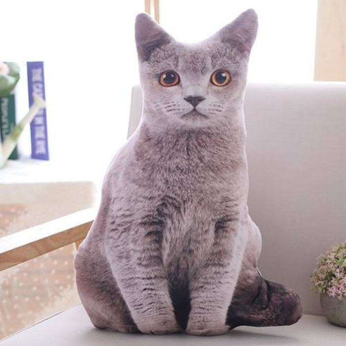 lifelike cat plush