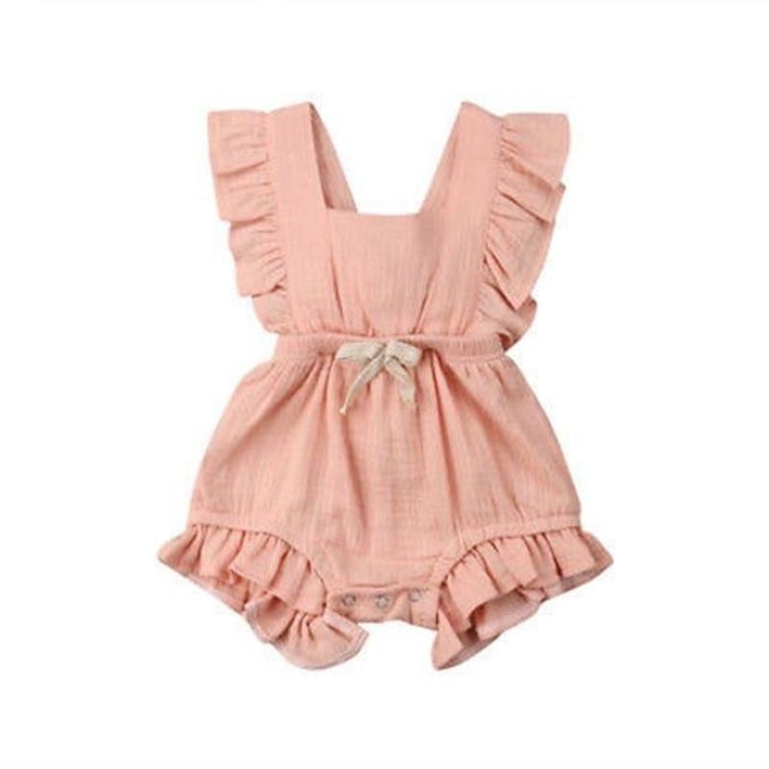 Bohemian Ruffle Style Romper for Baby Girl - Cutesy Cup | Baby & Kids ...