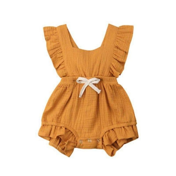 Bohemian Ruffle Style Romper for Baby Girl - Cutesy Cup | Baby ...