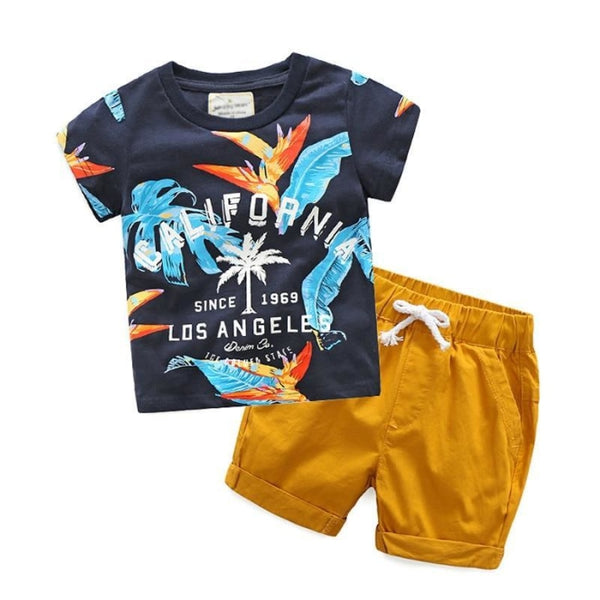 California Letter Print Clothing Set for Boy - Cutesy Cup | Baby ...