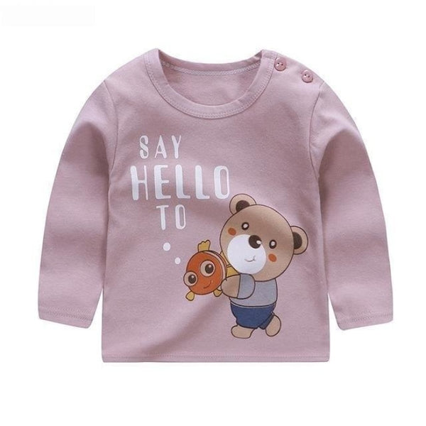 Cute Animal Printed Unisex T-shirt - Cutesy Cup | Baby & Kids Fashion