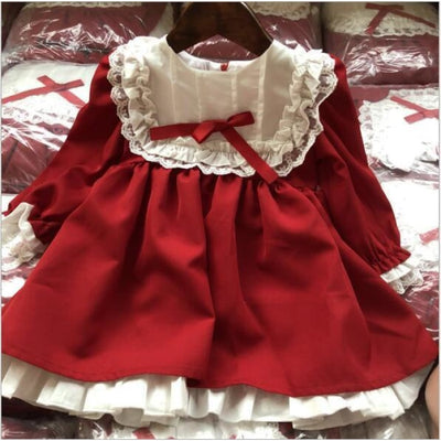 red lace baby dress