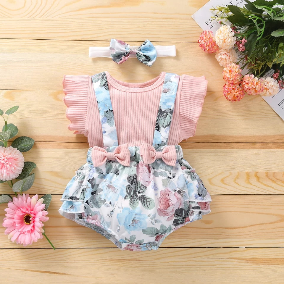 Flutter top suspender 2 pc Set Baby Girl - Cutesy Cup | Baby & Toddler ...