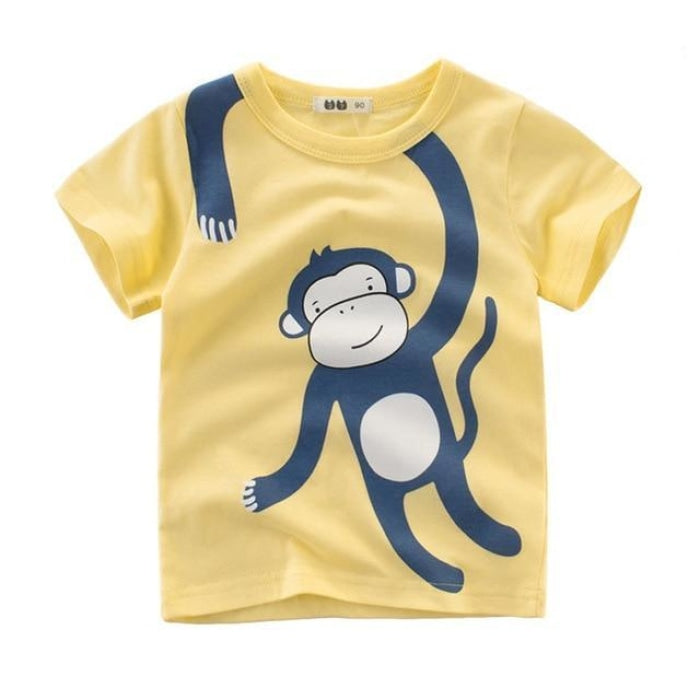 Funny Hanging Monkey Cartoon T-shirt Kids Unisex - Cutesy Cup | Baby ...