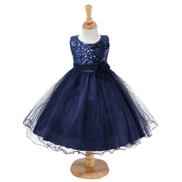 Girls Flower Sequin Dress - Cutesy Cup | Baby & Toddler Clothing Online ...