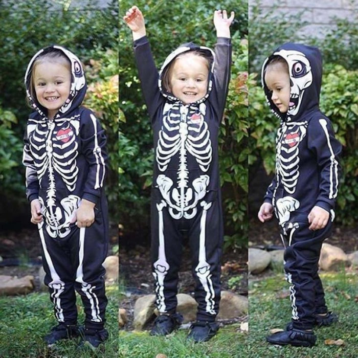 Spooky Halloween Skull Romper For Boys Girls - Cutesy Cup | Baby ...