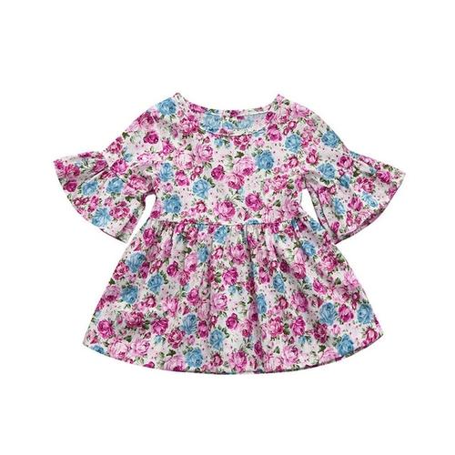 Toddler Girls summer dresses Floral print - Cutesy Cup | Baby & Toddler ...