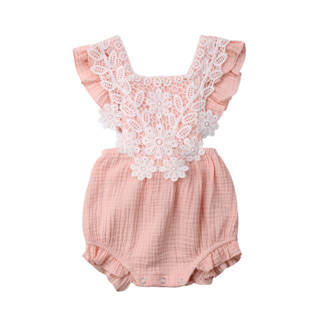 Vintage Style Lace Romper Toddler Girl - Cutesy Cup | Baby & Toddler ...