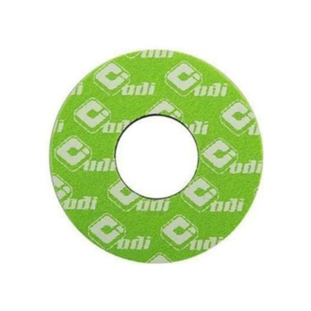 An image of ODI Grip Donuts Green BMX Grips