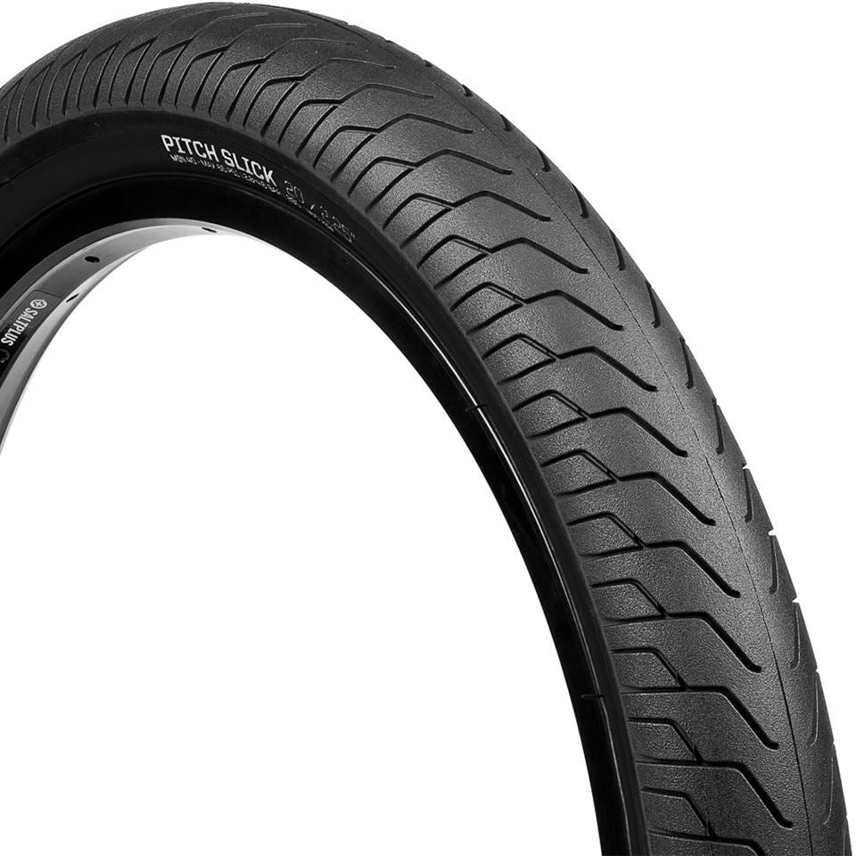 An image of Saltplus Pitch Slick Tyre Black / 2.35" BMX Tyres