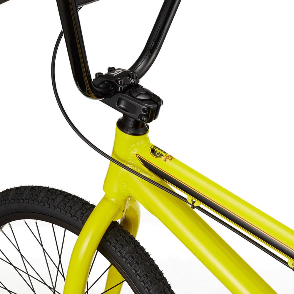 An image of GT Mach One Pro BMX Race Bike Yellow BMX Race Bikes
