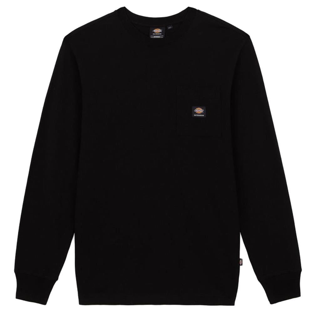 An image of Dickies Mount Vista Pocket Long Sleeve T-Shirt - Black XX Large T-shirts