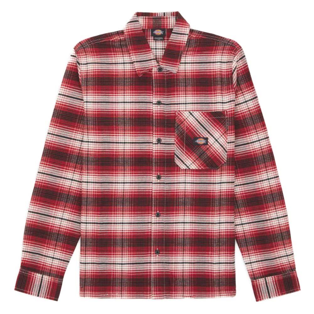 An image of Dickies Forest Check Shirt - Red Ochre X Large Shirts