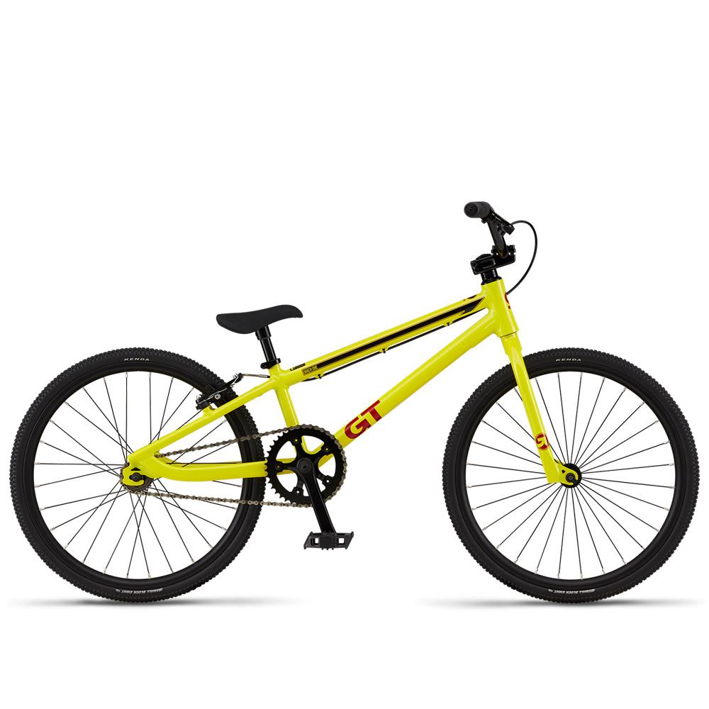 An image of GT Mach One Junior BMX Race Bike Yellow BMX Race Bikes