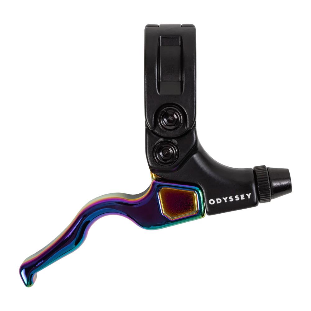 An image of Odyssey Monolever Trigger Oil Slick / Right BMX Brake Levers