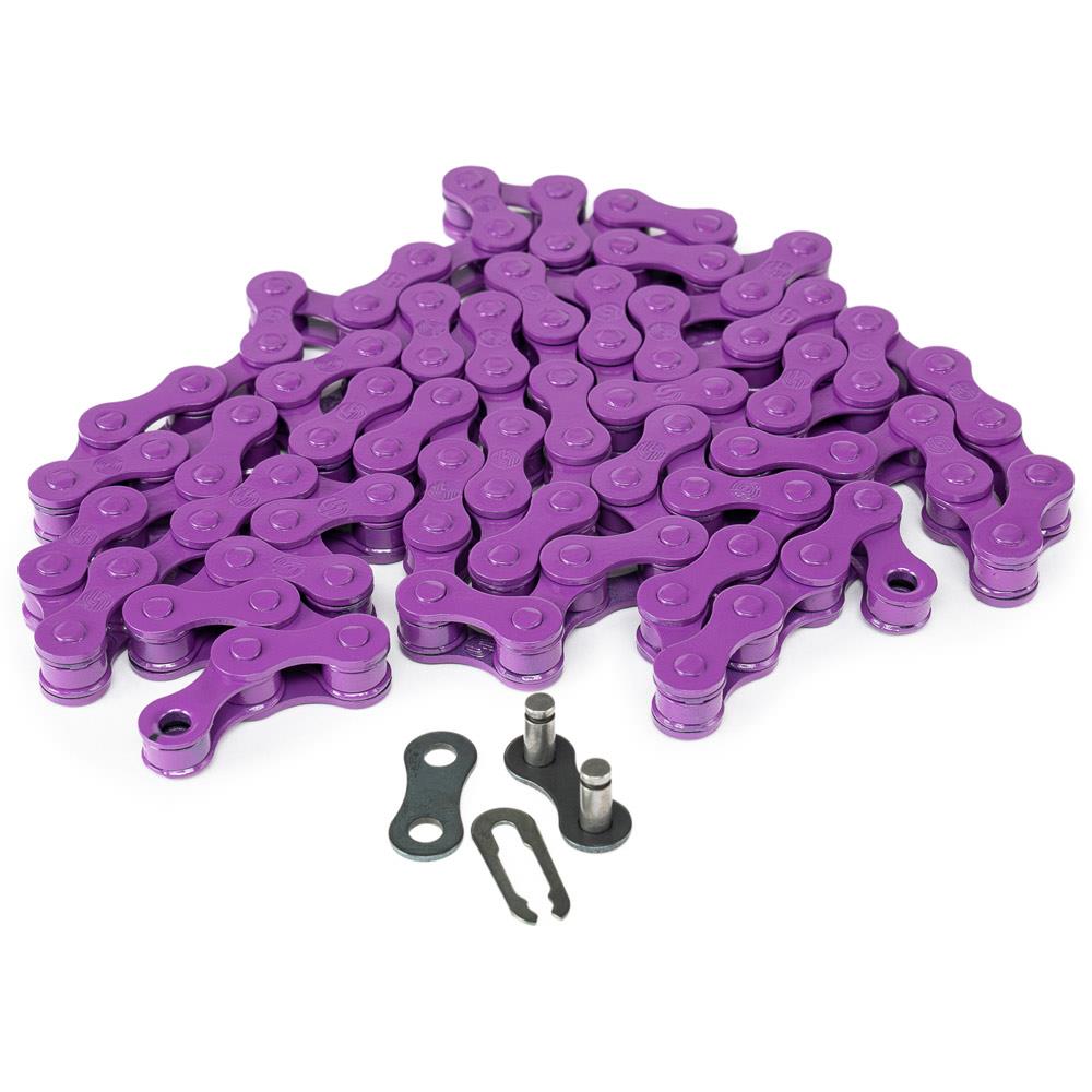 An image of Salt Traction Chain Purple BMX Chains