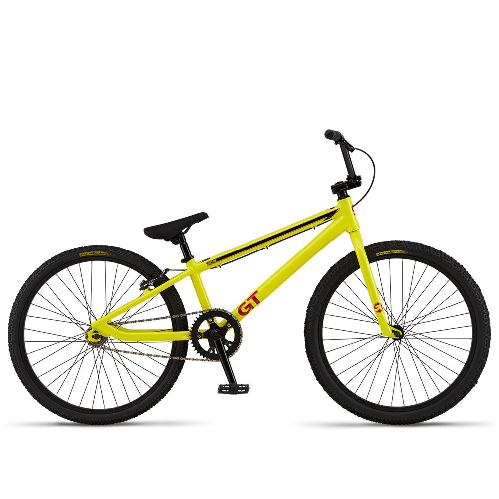 An image of GT Mach One Pro 24" BMX Race Bike Yellow BMX Race Bikes