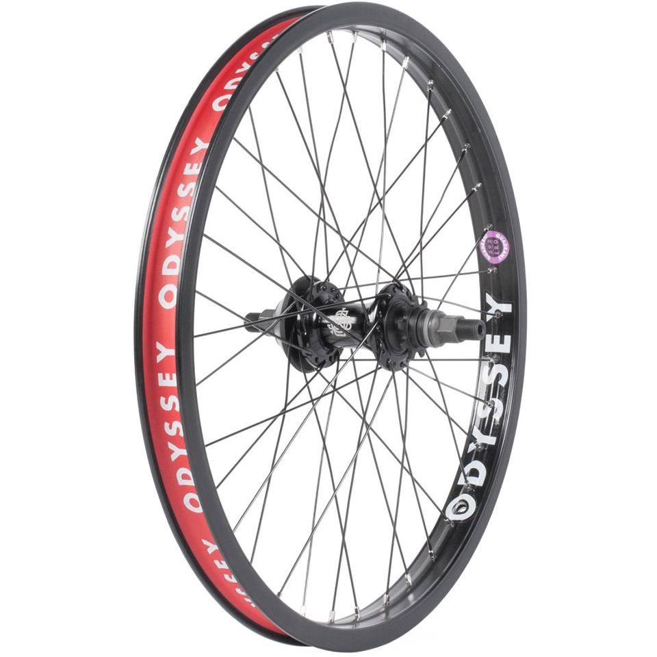 An image of Odyssey Quadrant Cassette Wheel Black Stock Rear Wheels