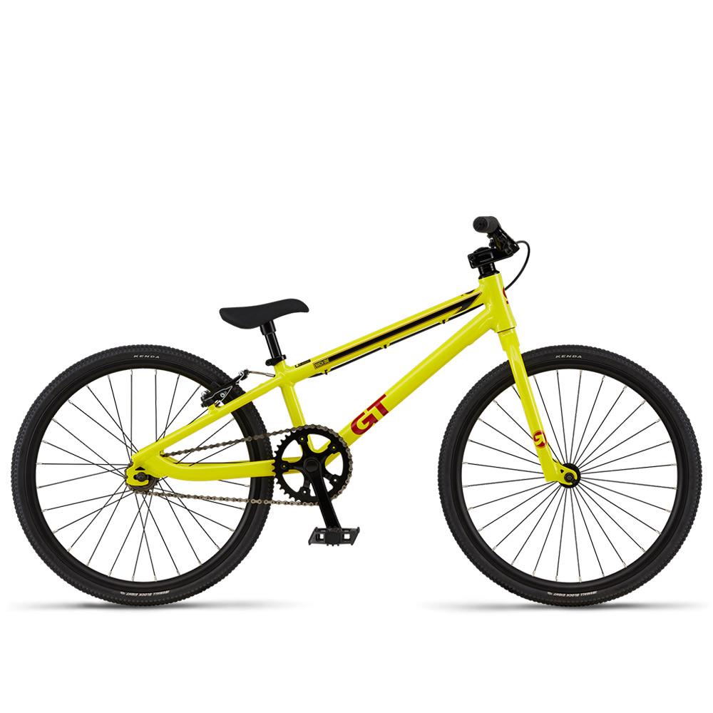 An image of GT Mach One Mini BMX Race Bike Yellow BMX Race Bikes