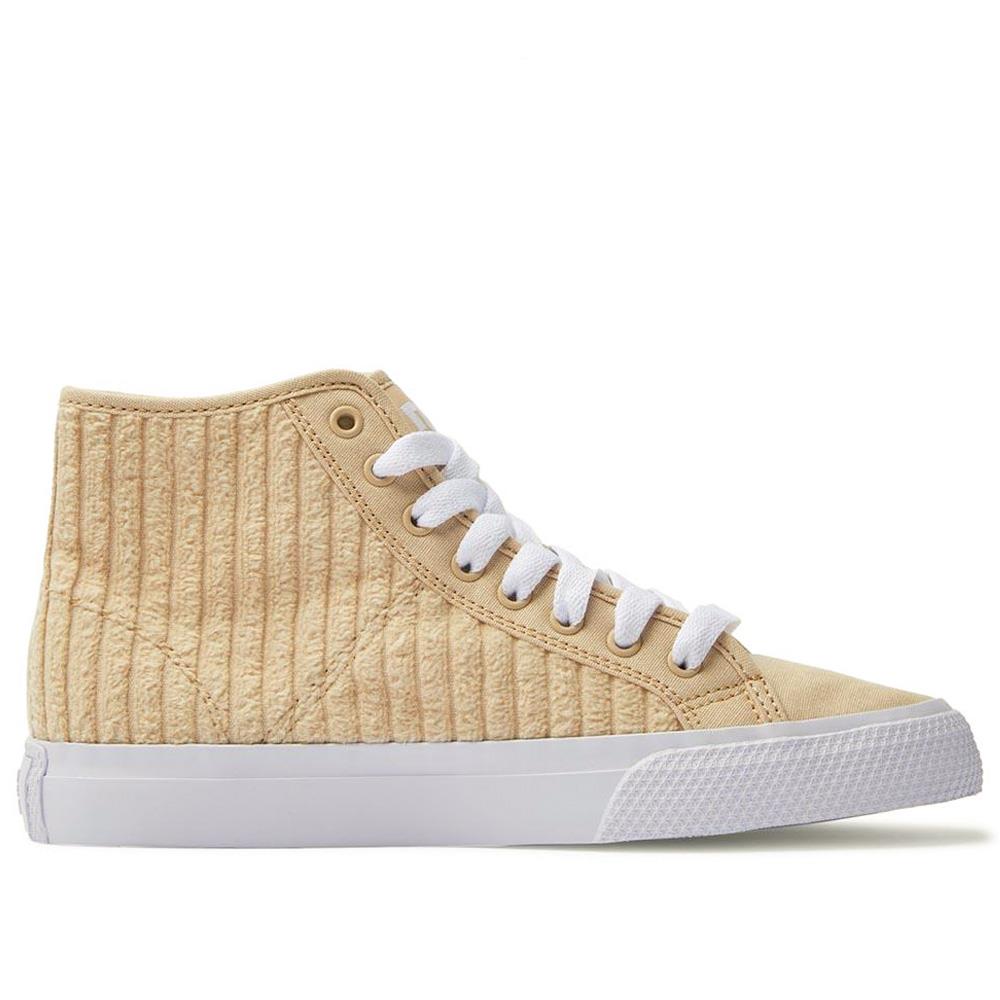 An image of DC Manual Hi - Womens - Tan UK 4 Shoes