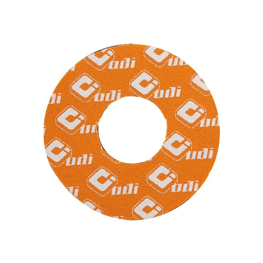 An image of ODI Grip Donuts Orange BMX Grips