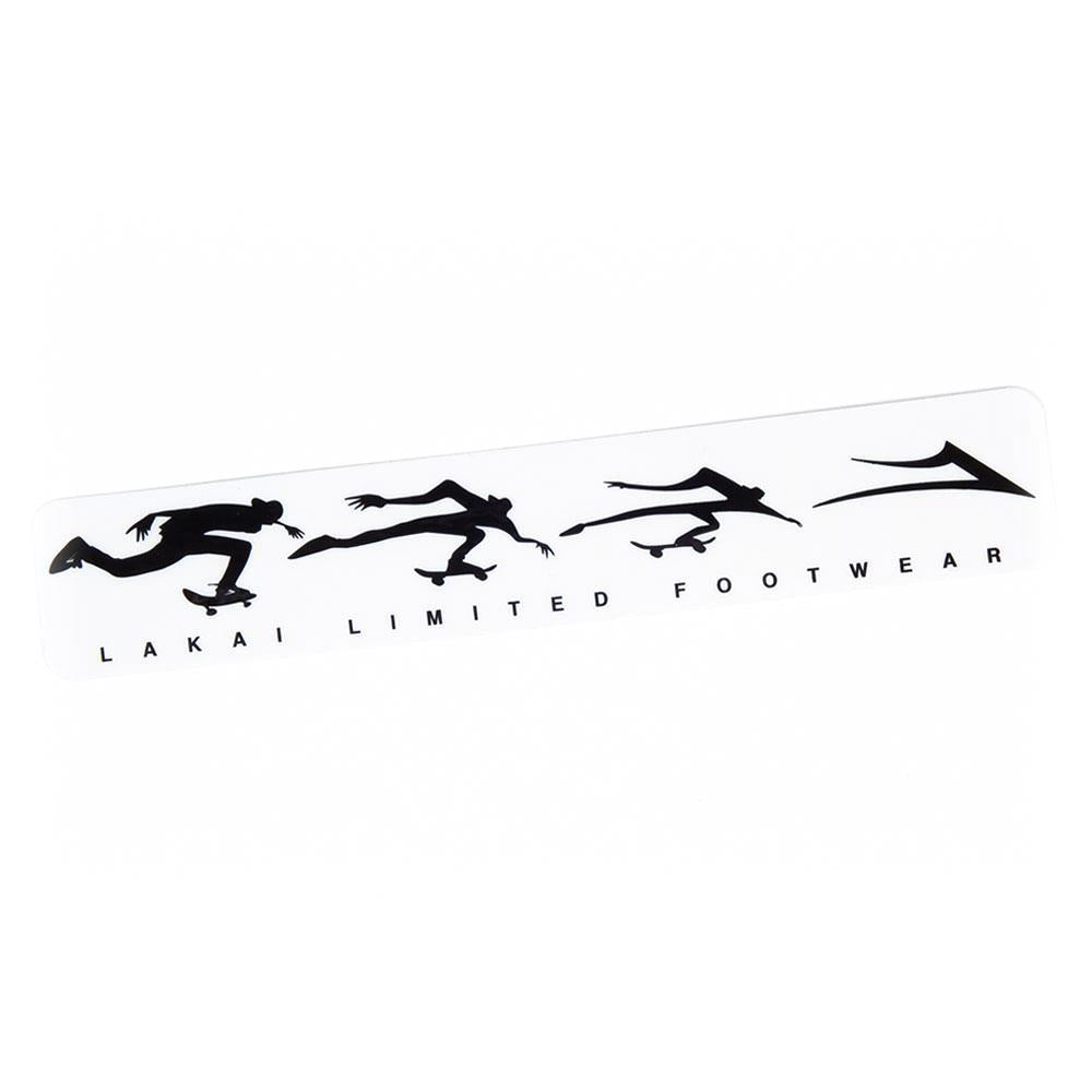 An image of Lakai Large Bar Decal Black Logo Sticker (Single) Sticker Packs