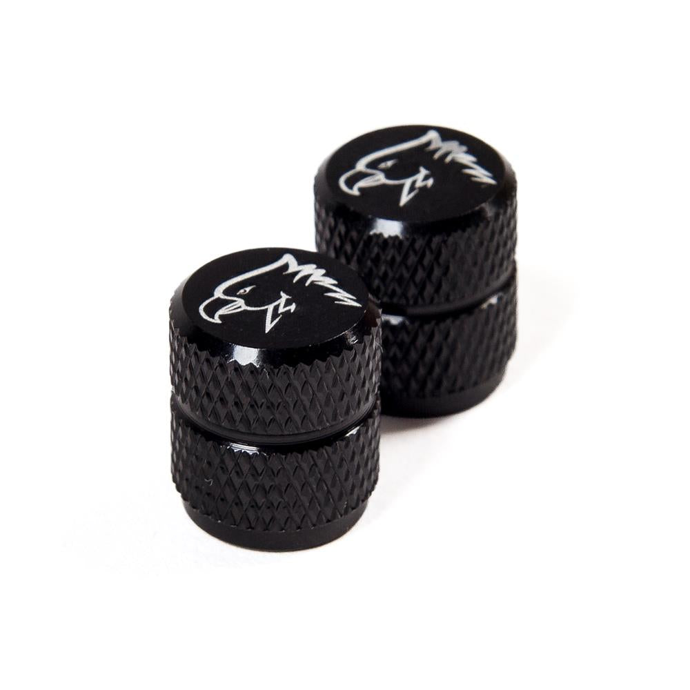 An image of Source Valve Caps Black BMX Valve Caps