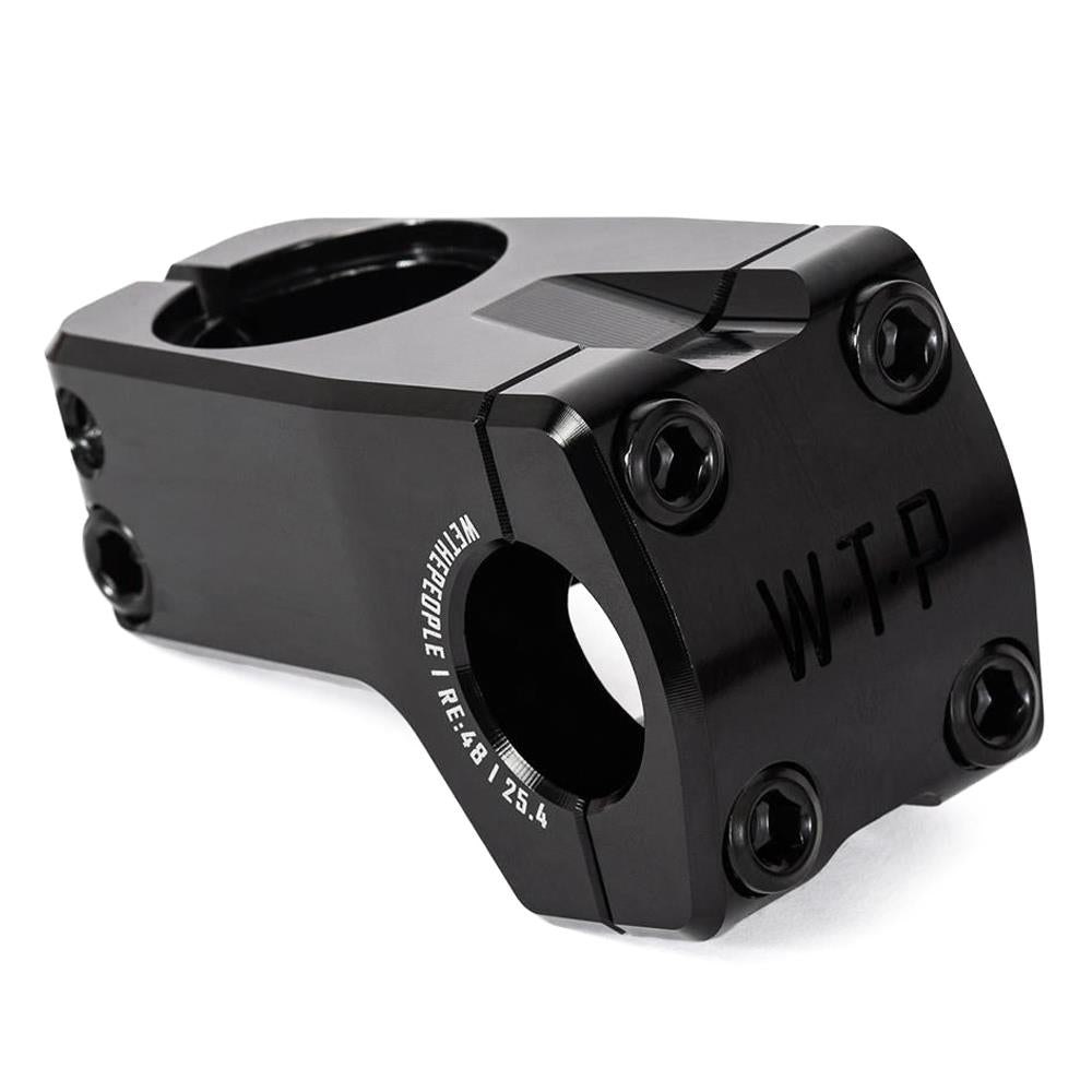 An image of Wethepeople Logic Front Load Oversized Stem Black BMX Stems