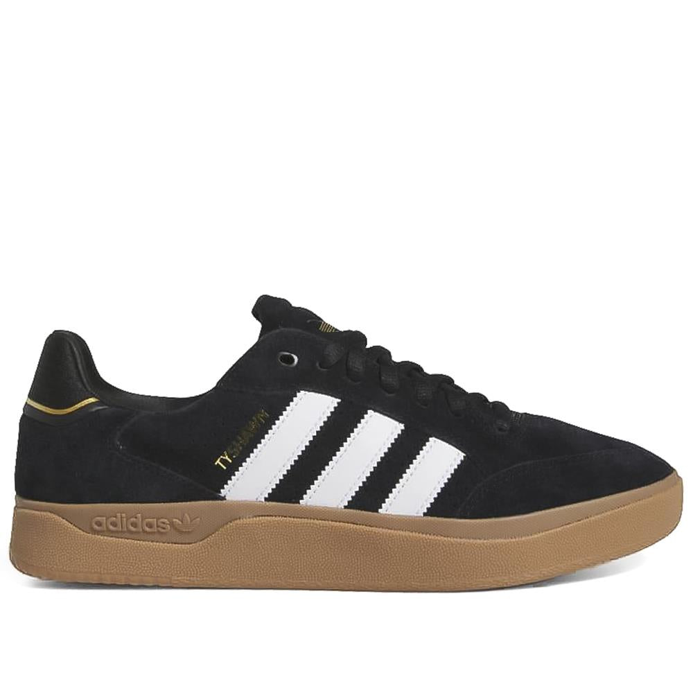An image of Adidas Tyshawn Remastered - Core Black/Cloud White/Gum UK 8 Shoes