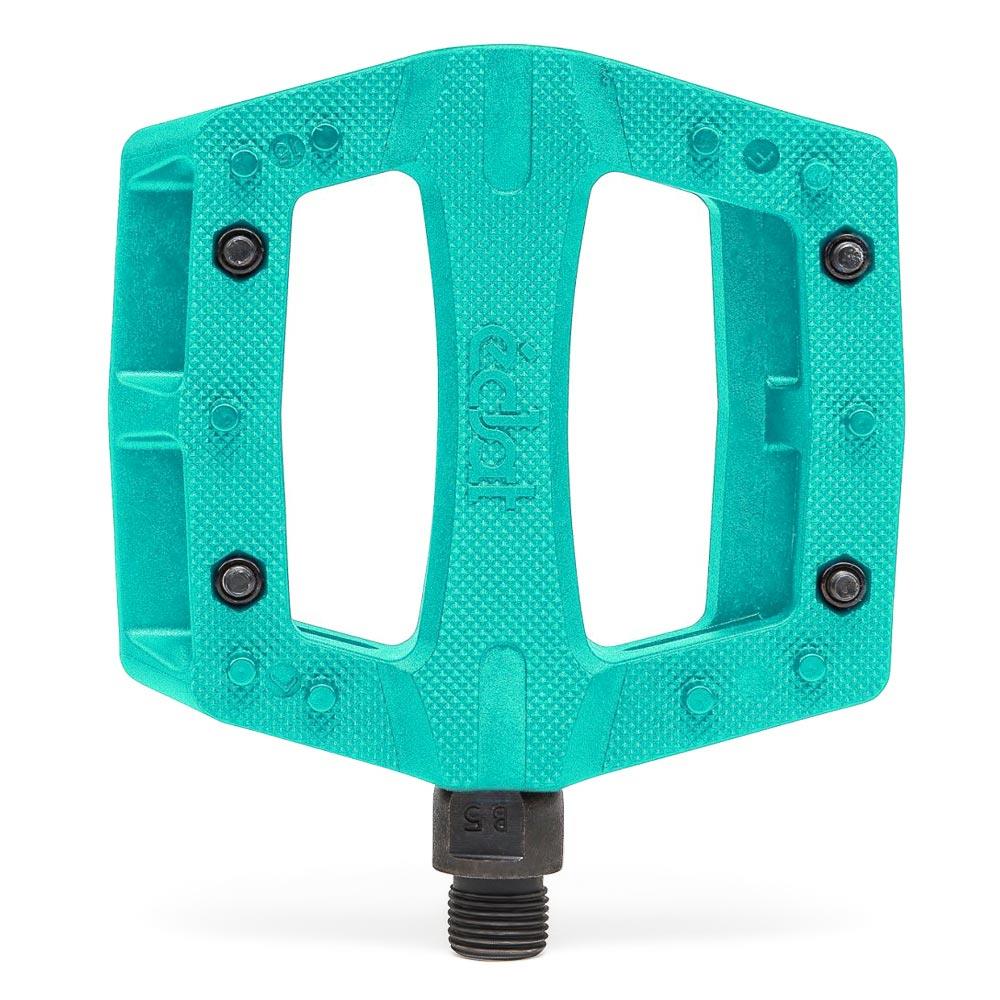 An image of Eclat Contra Pedals Teal BMX Pedals