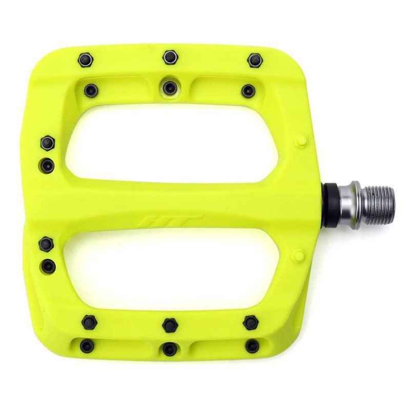 An image of HT PA03A Nylon Pedals Neon Yellow BMX Pedals