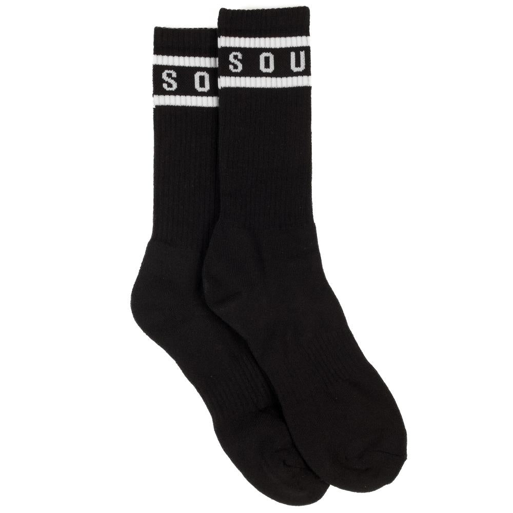 An image of Source Adult Crew Socks - Black Socks