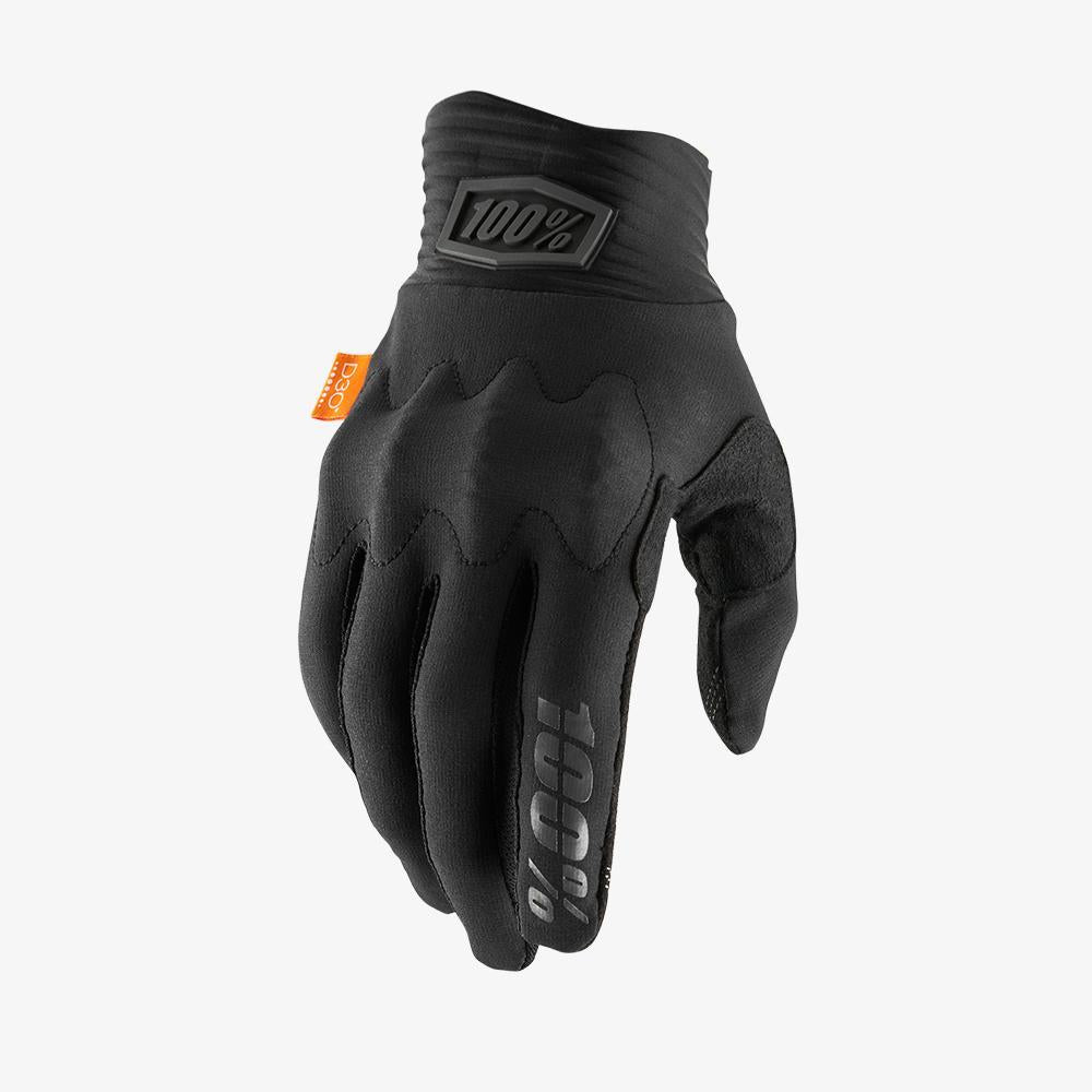 An image of 100% Cognito D30 Race Gloves - Black/Charcoal Large BMX Gloves