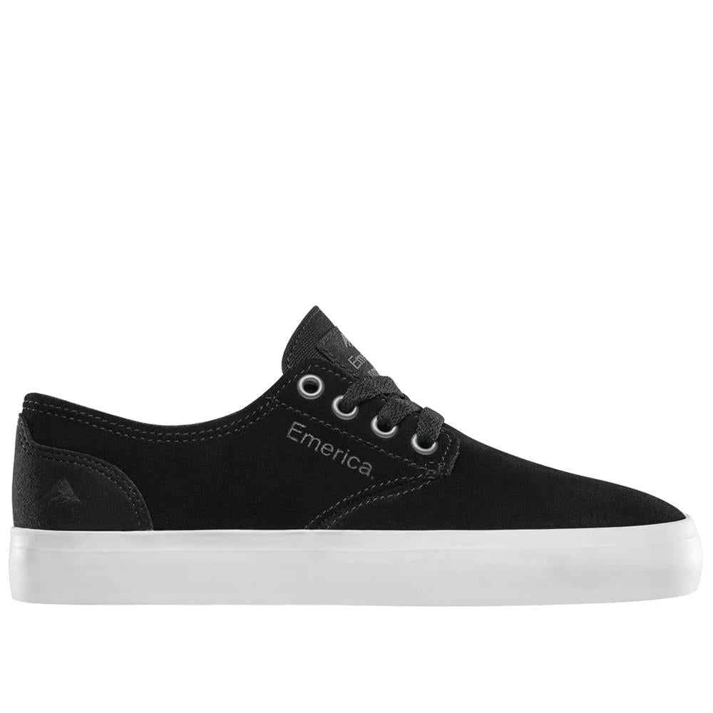 An image of Emerica The Romero Laced Youth - Black/White/Gum UK 2 Kids Shoes