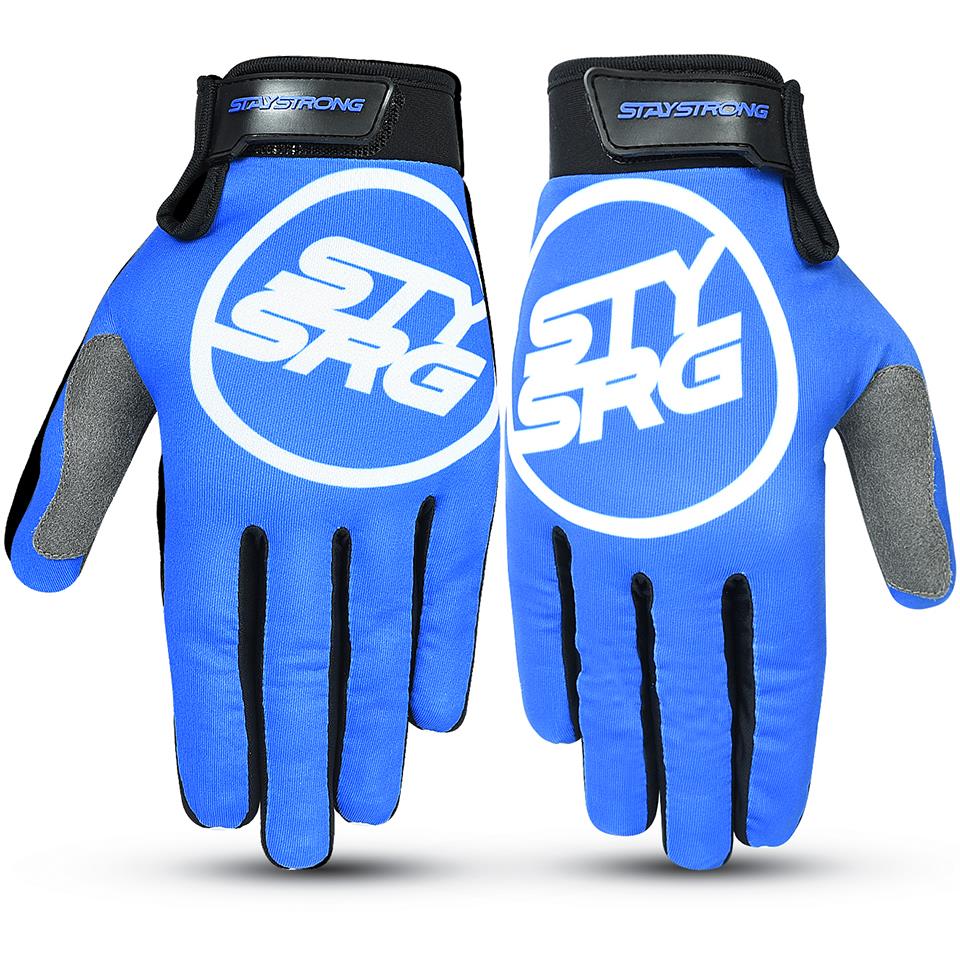 Photos - Cycling Gloves Stay Strong Staple 3 Gloves - Blue Small ZZ01111